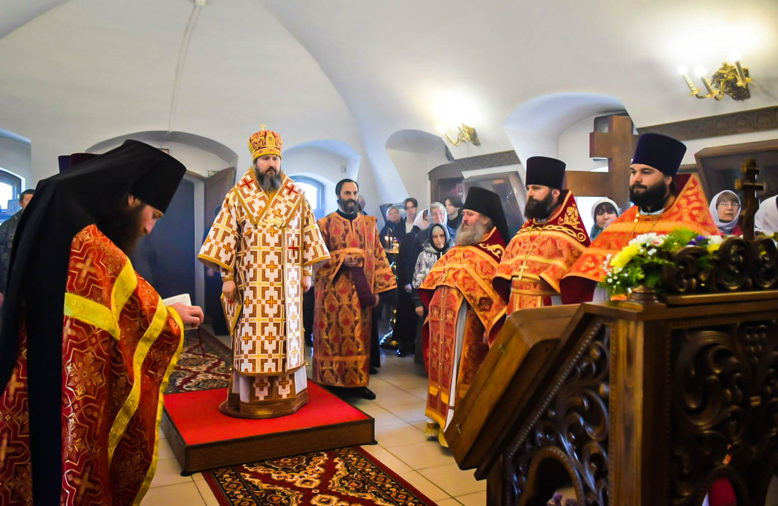 Епископ Варфоломей совершил Божественную литургию в Свято-Воскресенском мужском монастыре
