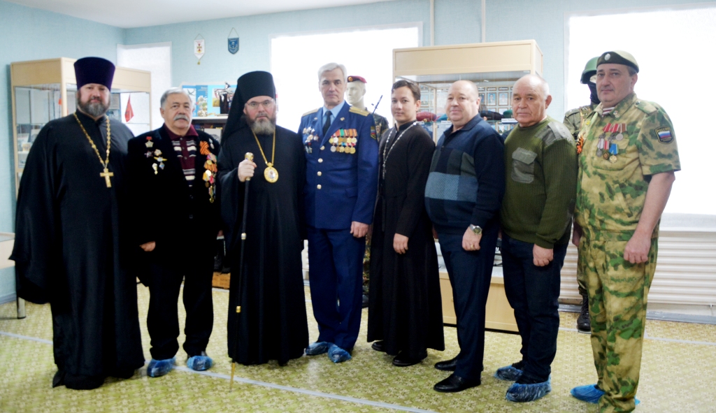 Епископ Тарасий посетил открытие музея Боевой Славы